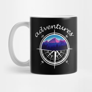 Adventures Compass nature lover Mug